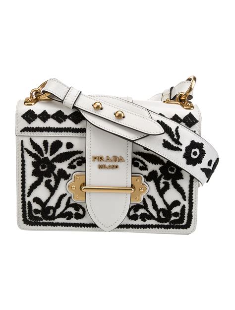 prada madras cahier|Prada Madras Embroidered Cahier Shoulder Bag .